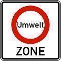 Neues Verkehrsschild Umweltzone